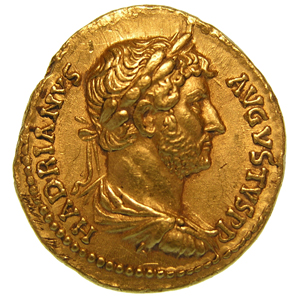 Coin-Aureus of Hadrian Roman, 134-138 CE Gold Museum Purchase (60.32)