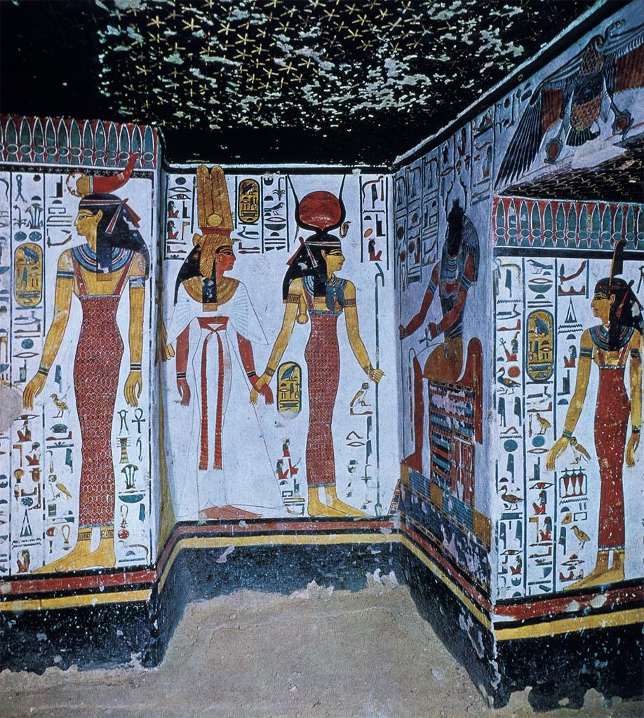 Tomb of Nefertari Egyptian, Deir el Bahari, 1580-1085 BCE Wall painting