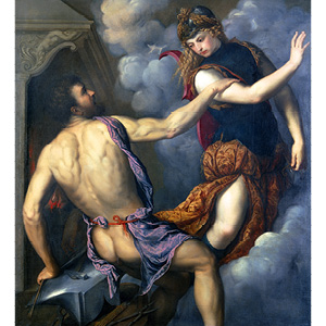 Athena Scorning the Advances of Hephaestus