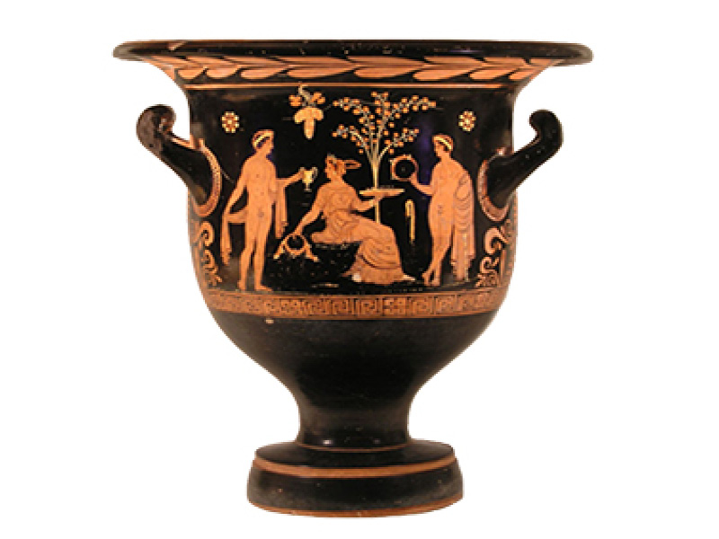 red-figure bell krater (wine mixing bowl)