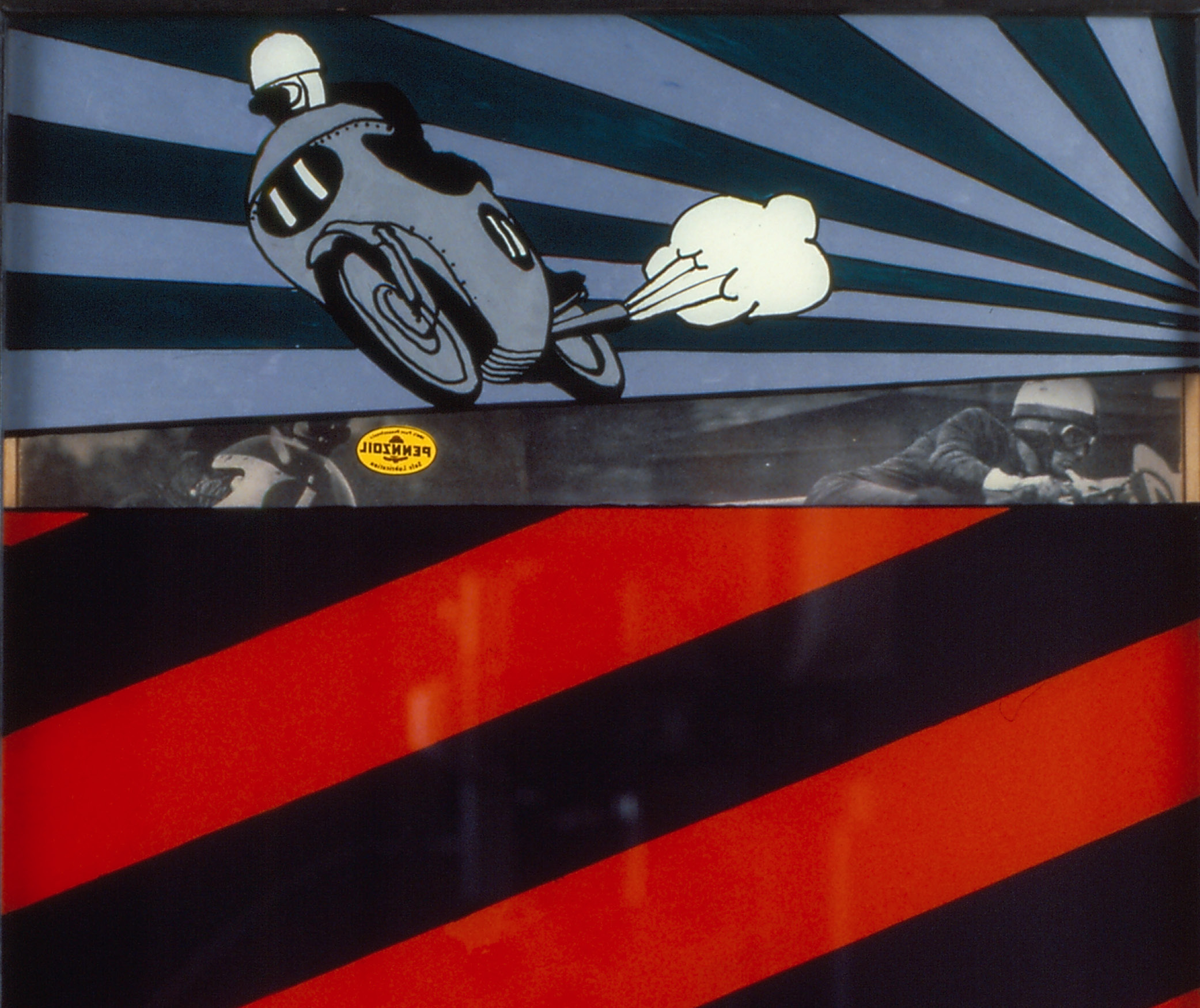 mixed media work of art entitled Pennzoil Eleven by Richard Pettibone