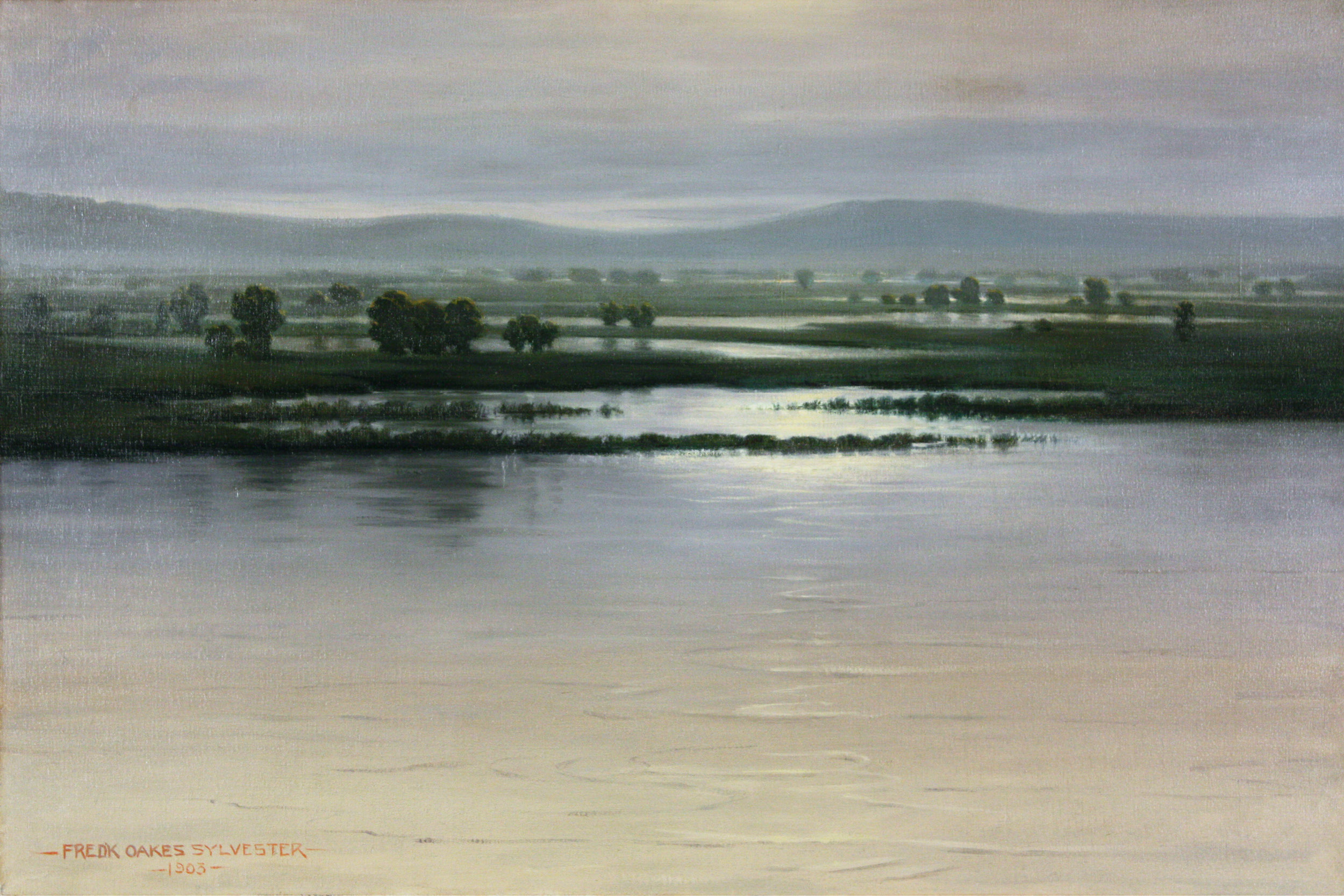 photo of river and skyline