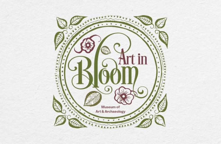 floral border around art in bloom graphic 