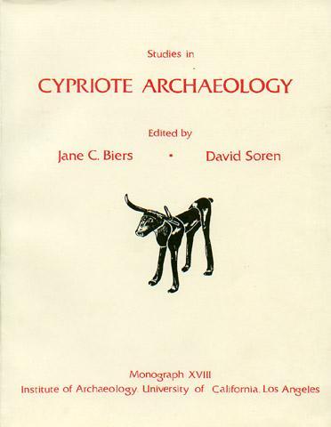 Studies in Cypriote Archaeology, Monograph XVIII