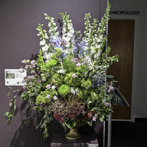 floral arrangement by Blooms and Wishes