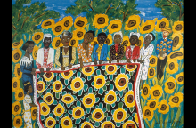 "The Sunflower Quilting Bee at Arles," 1996